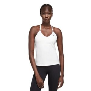NWT Nike White Indy Bra Tank Top | Dri-Fit Built In Sports Bra Women's Size Med